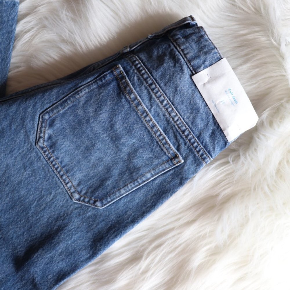 NWT Anthropologie Jeans Straight Leg Light Wash Size 25 - Picture 5 of 8